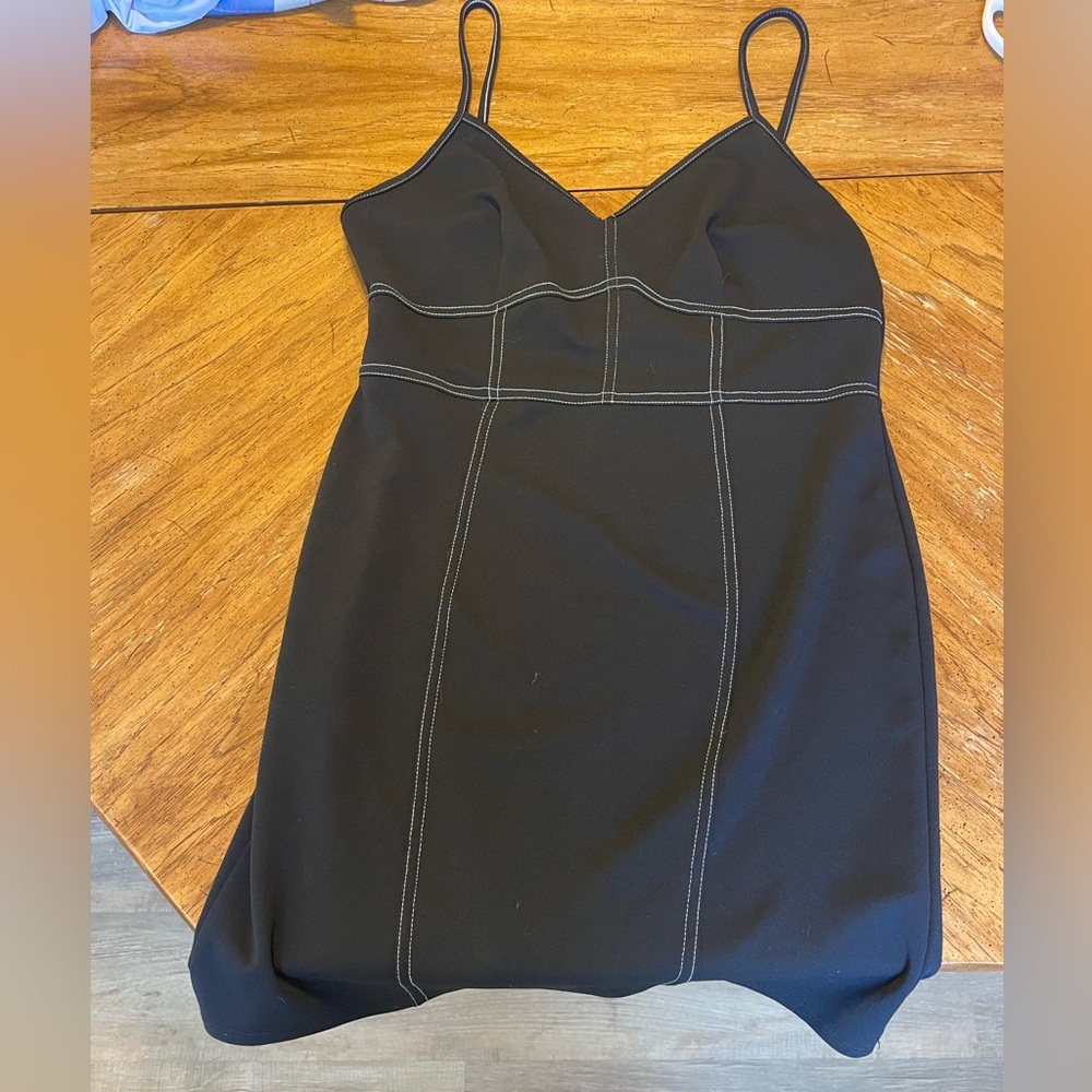 Black, tight fit dress